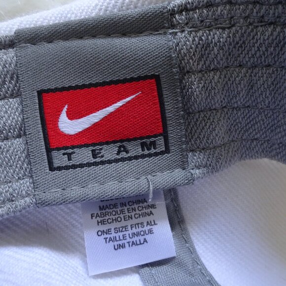 Vintage Nike Team Iowa State Hat Cap Adjustable White - Picture 11 of 11